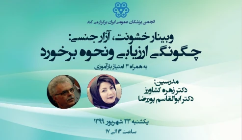 وبینار خشونت، آزار جنسی: چگونگی ارزیابی و نحوه برخورد